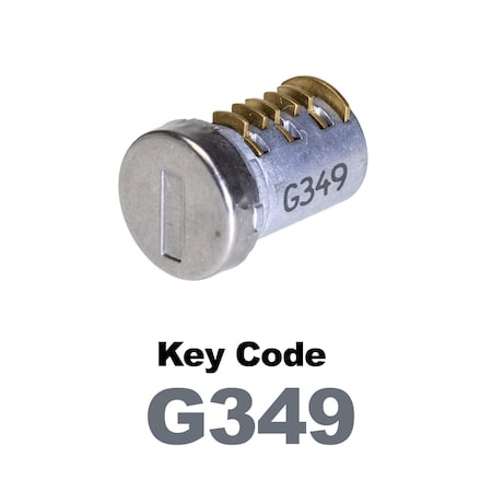 Global Replacement Lock Cylinder, For Non-Master Key Applications, For use in Locks with Key Code G349 KC-SNM-NK-349